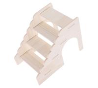 Abaodam Wood Hamster Ladder Natural Climbing Accessory for Hamsters Chinchillas Small Pets Smooth Finish Sturdy Design for Happy Healthy Playtime for Hamster Cages