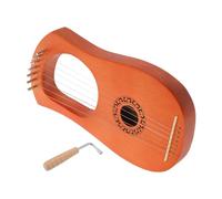 Abaodam Wood Harp Lyre Strings Beginner Instrument Finger Plucked String Portable Small Harp Music Instrument for Adults