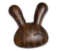 Abaodam Wood Nose Bridge Massager Handheld Nose Scraper for Skincare Rabbit Design for Easing Tension