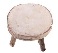 Abaodam Wood Slice Table Rustic Photo Prop DIY Unfinished Wood Craft Ornament for Cafe Garden Decoration Candle Stand Random Style