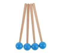 Abaodam Wood Xylophone Mallets Blue Rubber Tips Lightweight Comfortable Grip for Tongue Drum Classroom Music Students Boys and Girls