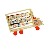 Abaodam Wooden Abacus Educational for Counting Tool for Home School Develops Logical Thinking Math Skills Hand Brain Coordination Learning Game for Boys