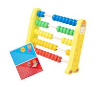 Abaodam Wooden Abacus Rows Colorful Cartoon Giraffe Educational Preschool Supplies Early Math Learning Tool for Students