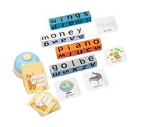 Abaodam Wooden Alphabet Puzzle Set for Kids - Educational Spelling Game for Toddlers - Montessori Letter Blocks - Fun Cognitive Play for Children