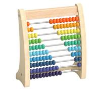 Abaodam Wooden Arithmetic Abacus for Early Educational Counting Montessori Math Tool for Students Developing Logic and Calculation Skills Safe Design