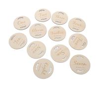 Abaodam Wooden Baby Growth Cards with Engraving Process for Commemorative Photography and Progress Recording