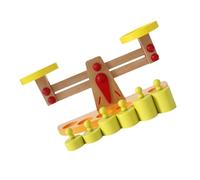 Abaodam Wooden Balance Scale Educational for Interactive Learning Plaything for Boys and Creative Early Learning Tool to Understand Lever Principle and Balance Concepts