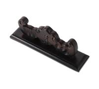 Abaodam Wooden Bamboo Flute Display Stand for Two Flutes Stable Desktop Organizer and Artistic Pen Rest Multifunctional Holder for Music Room and Practice Sessions