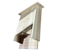 Abaodam Wooden Bat Shelter Outdoor Pet House for Garden Backyard Smooth Polished Surface Easy to Install Bat Box Provides Safe Habitat for Flying Animals