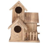 Abaodam Wooden Bird Nest Villa Outdoor Aviary for Wild Birds Nesting House Parrot Breeding Cottage
