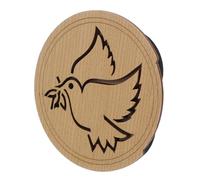 Abaodam Wooden Bird Pattern Soundhole Cover Block for Acoustic Guitar Feedback Buffer Maple Wood