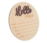 Abaodam Wooden Bulletin Board Cards Newborn Photography Prop Birth Announcement Sign for Hospital
