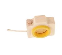 Abaodam Wooden Camera Kaleidoscope for Paintable DIY Craft with Prism Effect Safe Wood Material Creative Early Learning Development Gift for Boys