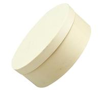 Abaodam Wooden Candy Box with Lid 16.5X5.5Cm Unfinished Round Birch Storage Box Wedding Favor Packaging