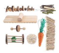 Abaodam Wooden Chew for Small Animals Such as Mice and Gerbils to Digestion and Serve as Pet Cage Decoration, for Hamster Accessories and Small Pet Playthings