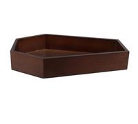 Abaodam Wooden Coffin Serving Tray with Gothic Elegant Design, Brown Wood Material, Versatile Usage for Storing Small Items, for Halloween Parties and Home Decor
