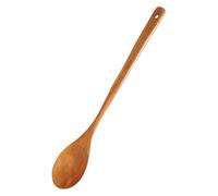 Abaodam Wooden Cooking Spoon and Easy to Clean Feature Japanese Style Handle with Nonstick Natural Coffee Wood Utensil for Stirring and Serving in Kitchen