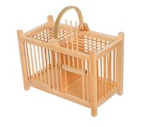 Abaodam Wooden Cricket Cage for Small Animals Pet Cages Vintage Habitat Design for Hamsters Gerbils and Insect Care for Home Travel Use