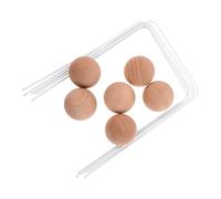 Abaodam Wooden Croquet Set with Beech Wood Balls and Wire Wickets Outdoor Game Props for Backyard Family Fun and Social Play