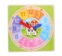 Abaodam Wooden Digital Clock Teaching Aid for Kids Learning Time Educational Toy Interactive Learning Clock for Children