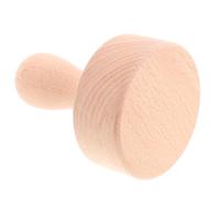 Abaodam Wooden Dough Press Tool with Long Handle for Easy Tart Pressing and Versatile Dessert Recipes, Sturdy Wood Material for DIY Baking and Kitchen Baking Use