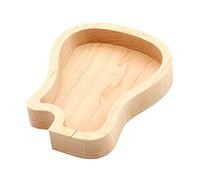 Abaodam Wooden Guitar Pick Case 120x96mm Maple Material Guitar Pick Holder Storage Box for Acoustic Electric Ukulele Plectrum Organizer