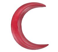 Abaodam Wooden Hair Stick Moon Shape 14cm Classical Unique Hair Styling Accessory for Women Celebrations Red