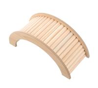 Abaodam Wooden Hamster Bridge Natural Climbing Ladder for Small Pets Chinchilla Guinea Pig Playground Tunnel Cage Accessory
