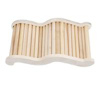 Abaodam Wooden Hamster Climbing Ladder Toy for Little Birds and Gerbils, Pet Cage Accessory That Keeps Pets Busy Playing and Reduces Damage, for Small Animal Habitats Random Color