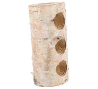 Abaodam Wooden Hamster Hideout Tube Natural Wood Tunnel Toy Guinea Pig Hamster Plaything