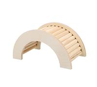 Abaodam Wooden Hamster Ladder Toy Climbing Bridge for Mice Birds Small Animals Safe Natural Wood Pets Skills Development Playground