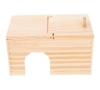 Abaodam Wooden Hamster Nest with Flipping Lid Sturdy Pet House for Small Animals Hamster Hiding Place for Enhanced Sleep Quality DIY Decoration
