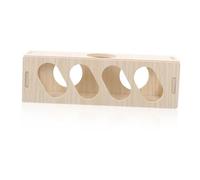 Abaodam Wooden Hamster Tunnel Hideout for Small Pets Safe Chewing for Hamsters Mice and Gerbils Durable Easy to Clean Compact Design for Fun Playtime and Cozy Retreats