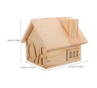 Abaodam Wooden House Shaped DIY Piggy Bank for Unfinished Pine Money Saving Box Creative Paintable Coin Jar Desktop Decoration for S Cultivate Saving Habits