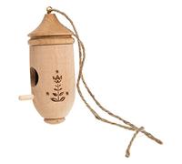 Abaodam Wooden Hummingbird House Miniature Nest Bird Adornment Decorative Garden Hanging Ornament for Backyard