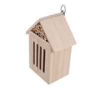 Abaodam Wooden Insect Hotel for Garden Decorative Bee House Butterfly Nesting Box Natural Wood Outdoor Shelter for Pollinators for Insect Observation and Garden Biodiversity