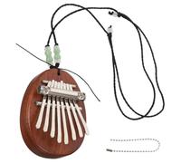 Abaodam Wooden Kalimba Thumb Piano 8 Keys Mini Finger Piano with Hanging Rope - Lightweight Portable Musical Instrument for Beginners Adults Boys and Girls, Gift for Music Lovers