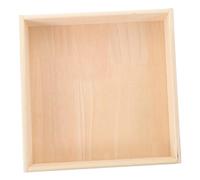 Abaodam Wooden Kids Sand Box and Desktop Sandbox Tray for Toddlers, 25x25x6cm Montessori Indoor Sand Play Table for Classroom and Bedroom Storage