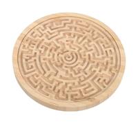Abaodam Wooden Labyrinth Maze Board Game for Round Bead Maze Puzzle for Balance Training and Logic Development Portable Montessori Activity for Early Education and Family Fun