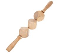 Abaodam Wooden Massage Rod for Deep Tissue and Gua Sha Massage, Khaki Colour, Designed to Increase Flexibility and Reduce Fat, for Dancers and Sports Athletes, Full Body Relaxation Tool
