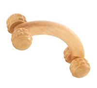 Abaodam Wooden Massage Roller Ball with Four Wheels Portable Handheld Muscle Therapy Tool for Back Neck Arms Legs Wood Material for Yoga Stretching and Relief