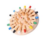 Abaodam Wooden Memory Board Game for 8-12 Educational Memory Chess Set with Chess Sticks for Family and Travel