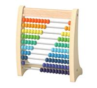 Abaodam Wooden Montessori Math Learning Abacus with Beads Early Educational for Boys Developing Counting and Arithmetic Skills