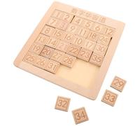 Abaodam Wooden Number Slide Puzzle for 1-35 Blocks Brain Teaser Logic Reasoning Montessori Educational Board Puzzle Game for Elementary Students