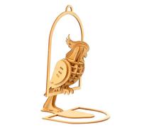 Abaodam Wooden Parrot Puzzle Creative DIY Handmade Craft Educational Jigsaw for Hand-eye Coordination Development Safe Polished Wood Birthday