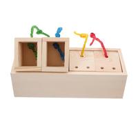 Abaodam Wooden Parrot Toy Foraging Feeder Bird Pet Educational Plaything with Stress Reduction Feature Suitable be Hung the Birdcage for Interactive Chewing and Play