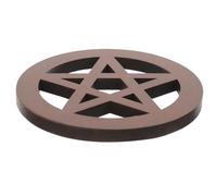 Abaodam Wooden Pentacle Pendant Ritual Ornament Beautifully Crafted Wood Decorative Practical Unique Decor for Sacrificial Altar Decor and Party Atmosphere
