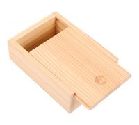 Abaodam Wooden Poker Cards Case with Sliding Lid Simple Storage Box for Playing Cards from Loss Easy to Clean