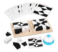 Abaodam Wooden Puzzle - Educational Assembly Puzzles Building Block Game Puzzle Game - 32 Building Blocks, 40 1 Call Bell