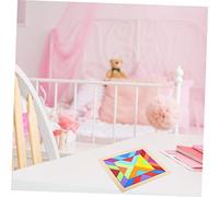 Abaodam Wooden Puzzle for Educational Geometric Jigsaw Building Blocks Spatial Logic Development Natural Construction